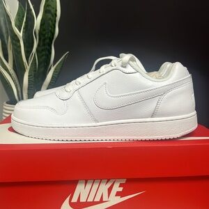 Nike Men’s Ebernon Low Pristine White Athletic Shoes!! NIB 🤍🤍🤍